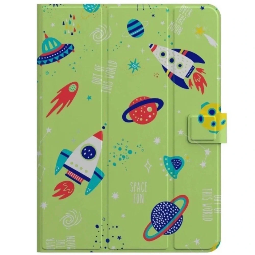 GEMS Kids Space Universal Tablet Case Green Fits Tablets 7”-11